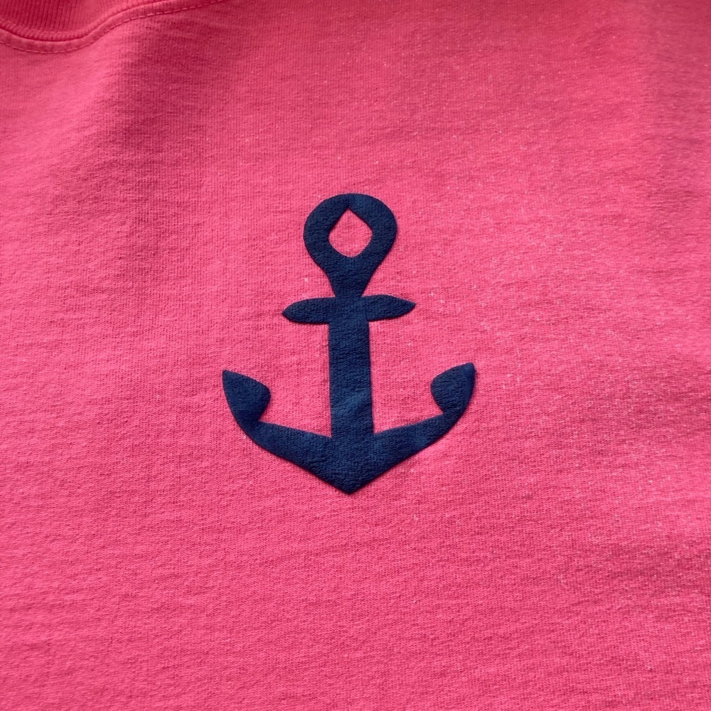 Spirit jersey - Anchored in the South Oversized Cotton Coastal Style Size M pink - Picture 9 of 12